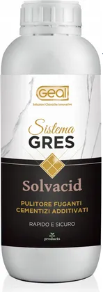 Prodotto Pulizia Gres Geal Solvacid Pulitore Fuganti Cementizi Additivati 1 Lt