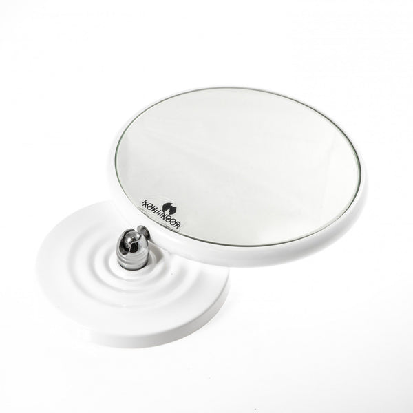 Koh-I-Noor Specchio Ingranditore X6 Bifacciale 18 Cm Da Tavolo con base bianco
