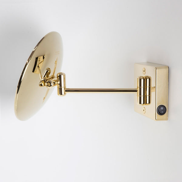 Koh-I-Noor Discolo Specchio Ingranditore X2 Con Illuminazione Led Da Parete Oro