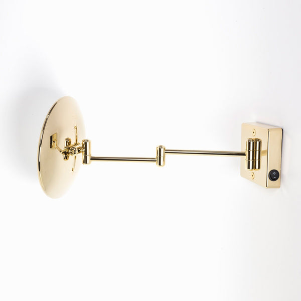 Koh-I-Noor Discolo Specchio Ingranditore X3 Con Illuminazione Led Da Parete Oro