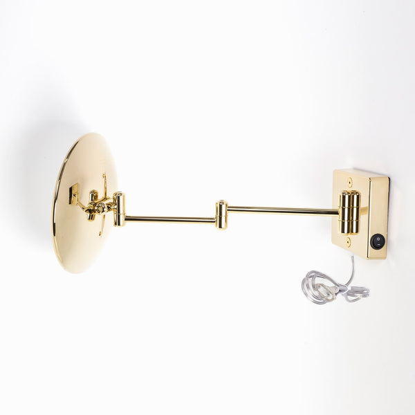 Koh-I-Noor Discolo Specchio Ingranditore X2 Con Illuminazione Led Da Parete oro