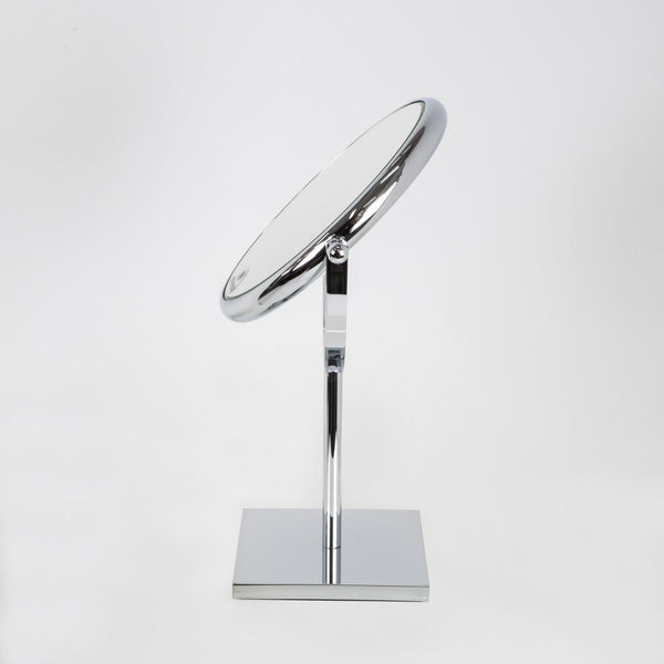 Koh-i-noor DOPPIOLINO specchio ingranditore x3 da tavolo 18 cm tondo in abs cromo
