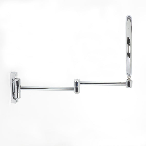 Koh-i-noor DOPPIOLINO specchio ingranditore x2 due braccia bifacciale 18 cm cromo