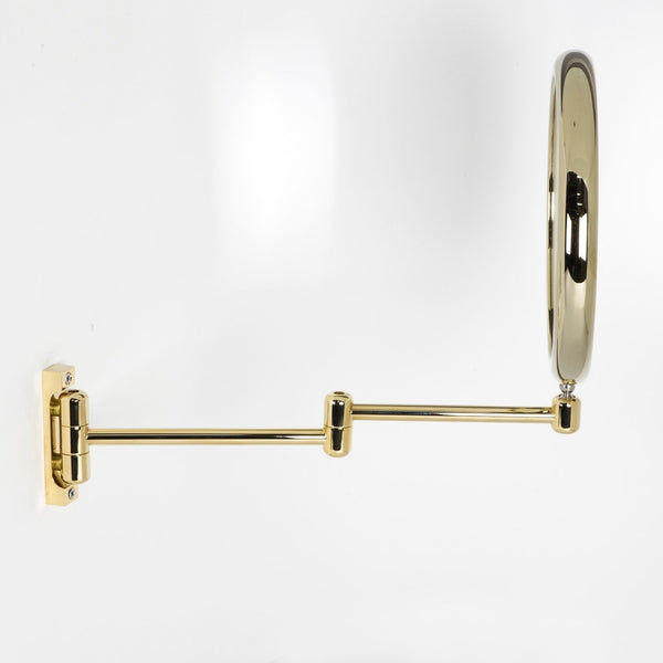 Koh-i-noor DOPPIOLO specchio ingranditore x3 con due braccia bifacciale 23 cm in abs oro
