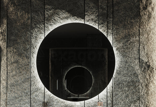 Specchio 60 cm retroilluminato tondo luce naturale 4000°K