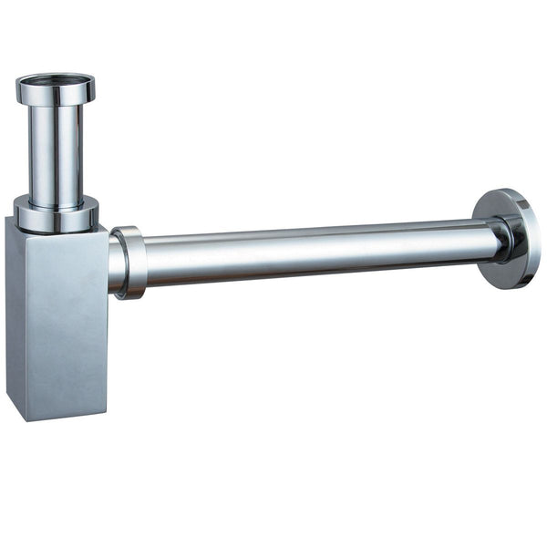 New line SR3 sifone a bottiglia universale in ottone cromato