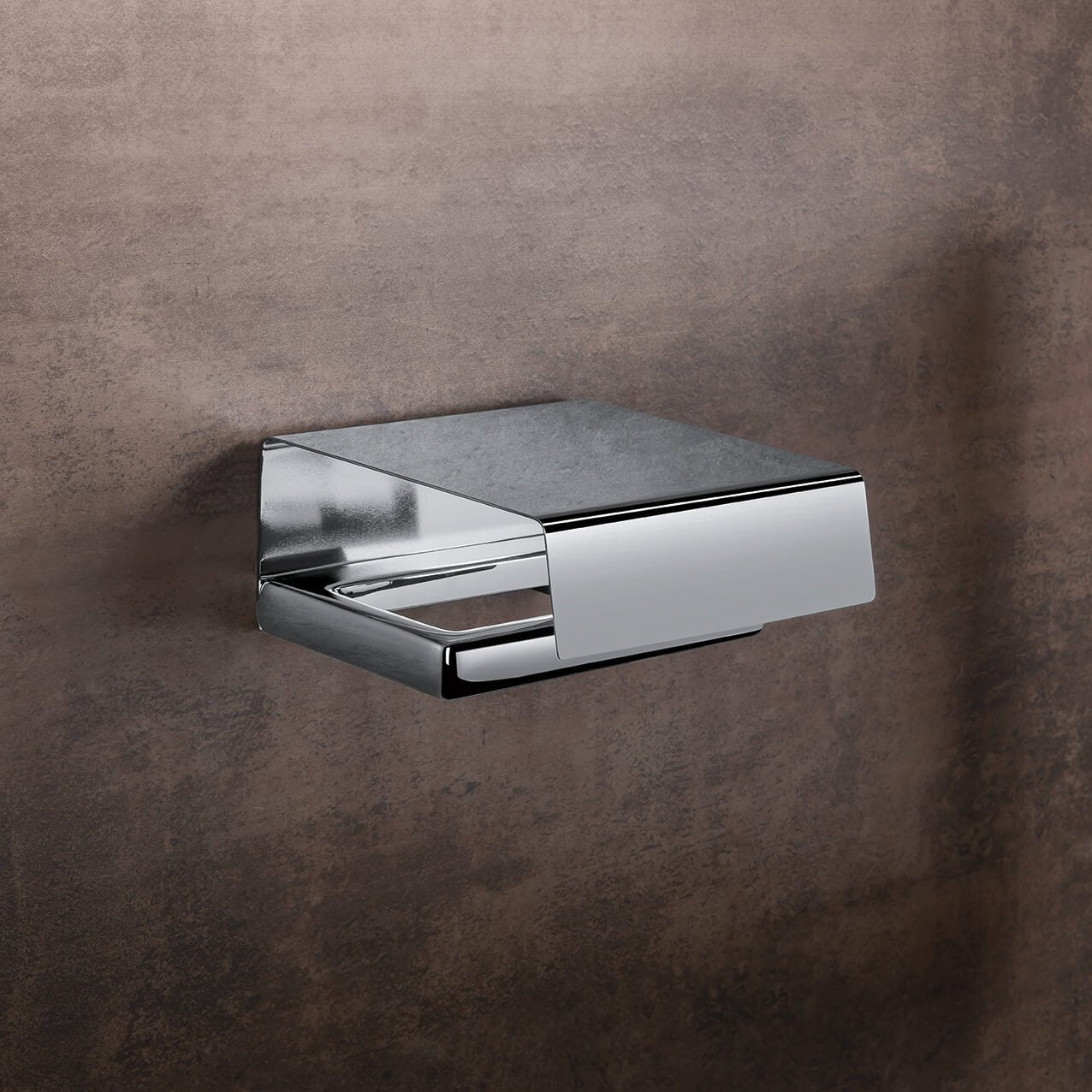 Colombo Lulu B6291 Porta Rotolo Coperto a muro in ottone Cromo