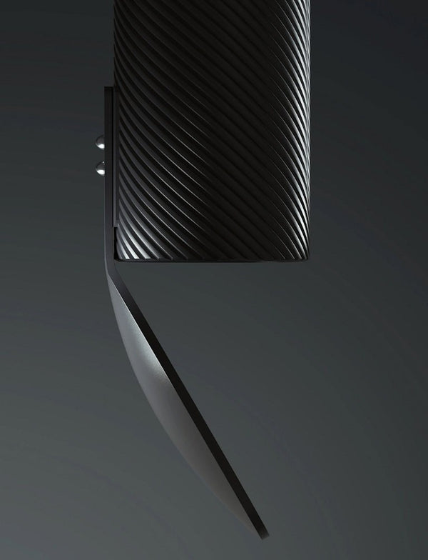 Flos Flauta H1000 Spiga Lampada 100 cm Anodized blue steel a Parete da interno