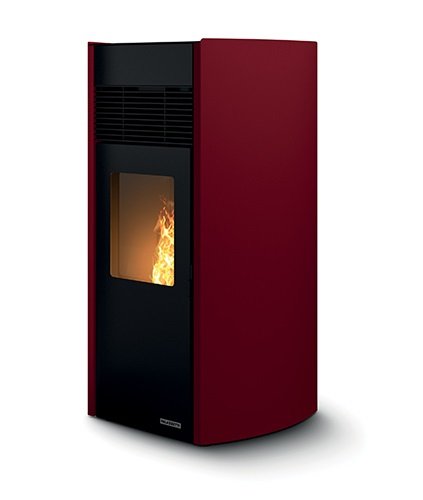 Palazzetti Milu 8 Stufa a pellet ad aria in acciaio rosso 805806920