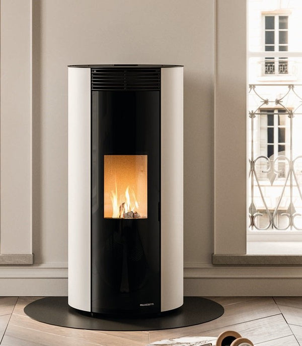 Emily 9 Palazzetti Stufa a pellet ermetica Ecofire bianco braciere autopulente 805809422