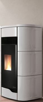 Palazzetti Anna Stufa A Pellet 12 Ermetica Con Rivestimento Beige