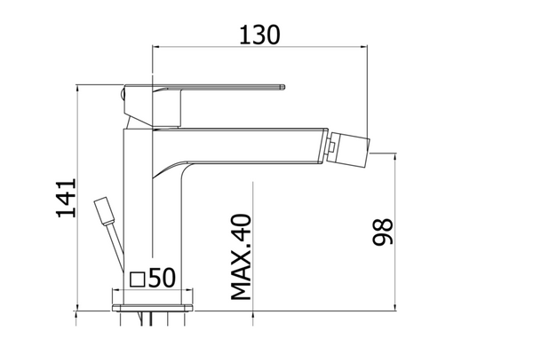 Paffoni tango coppia miscelatori lavabo alto e bidet senza scarico cromo
