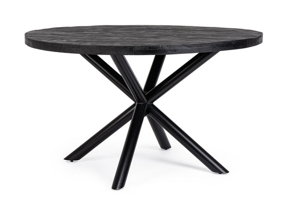 Andrea Bizzotto To Hastings tavolo 130 cm rotondo in legno nero