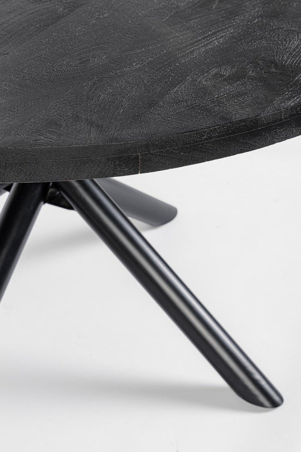 Andrea Bizzotto To Hastings tavolo 130 cm rotondo in legno nero