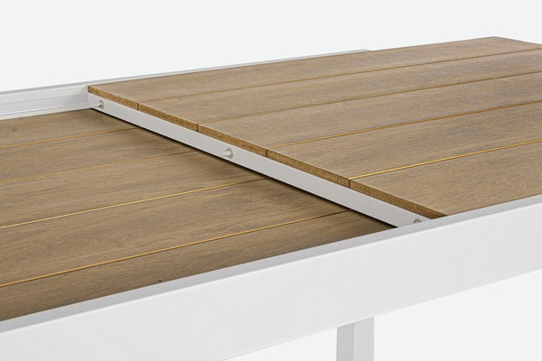 Andrea Bizzotto Elias 300x95 tavolo Allungabile da Esterno Bianco 0662970