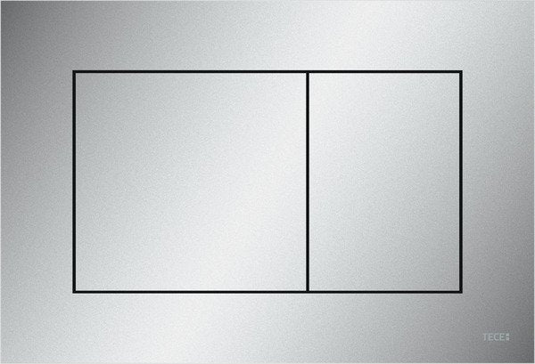 Tece tecenow 9240402 placca wc 2 pulsanti plastica Cromato satinato
