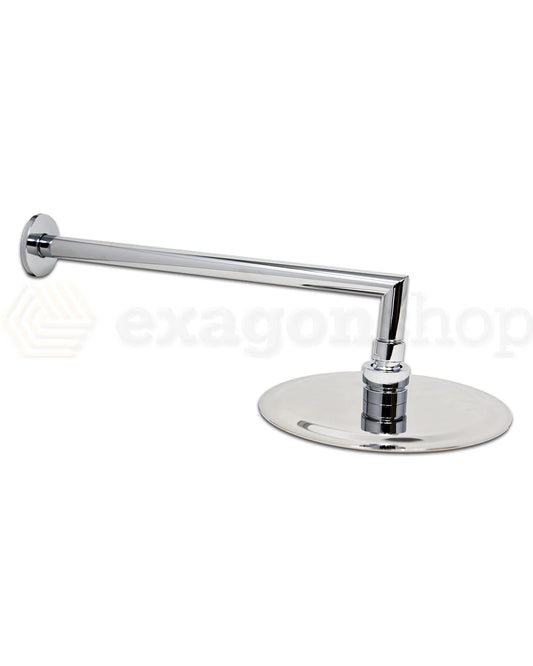 Set soffione doccia 20 cm tondo slim Smart con doccetta cromo