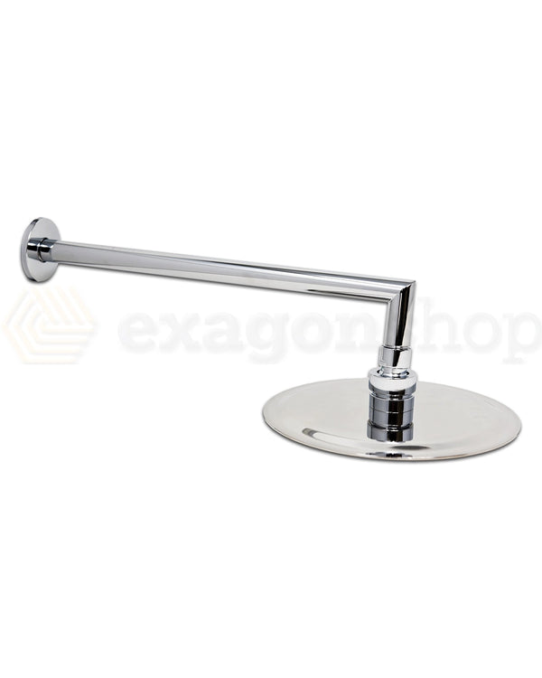 Set soffione doccia 20 cm tondo slim Smart con doccetta cromo