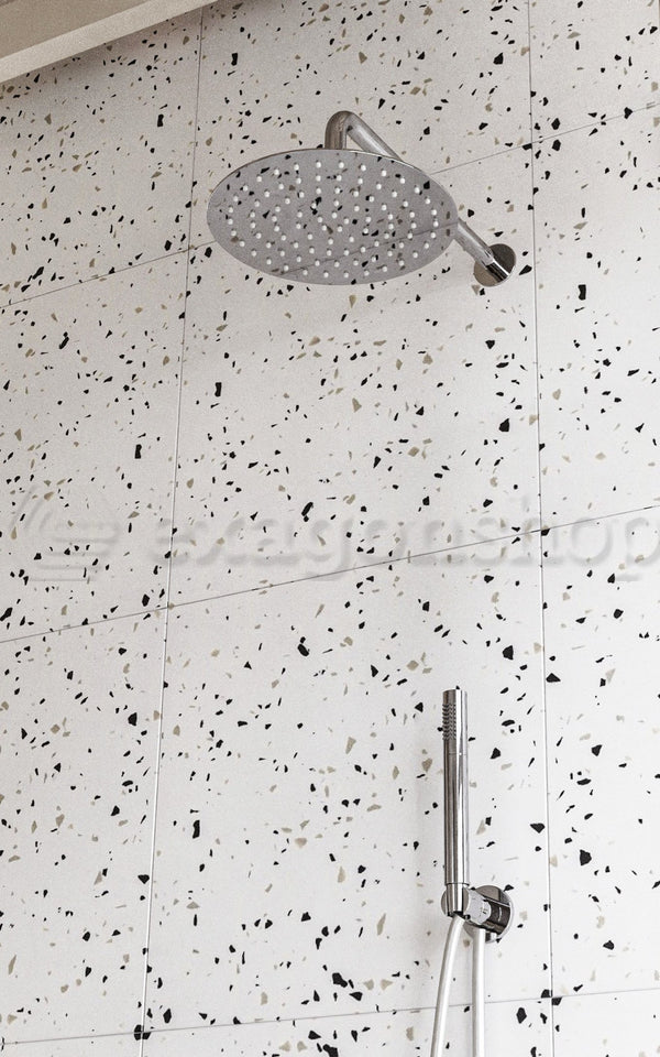 Set miscelatore incasso soffione 30 cm slim braccio 30 cm doccetta cromo Smart