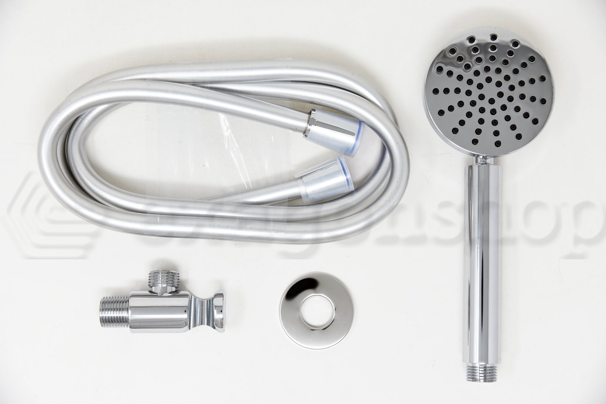 Doccetta tonda 8 cm con flessibile antitorsione 150 cm cromo Smart