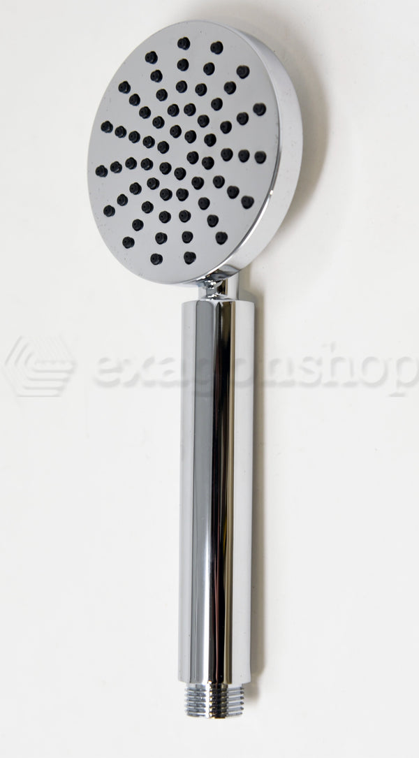 Doccetta tonda 8 cm con flessibile antitorsione 150 cm cromo Smart