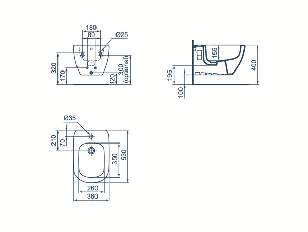Ideal standard Tesi Aquablade Coppia sanitari Vaso e Bidet Sospesi con Sedile Slim Rallentato Bianco Seta Opaco T3546V1+T3552V1
