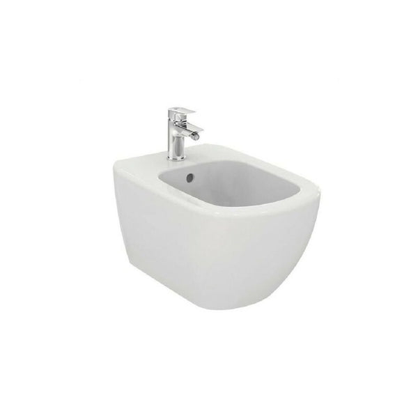 Ideal Standard Tesi Aquablade Coppia sanitari Vaso e Bidet Sospesi con Sedile rallentato Bianco europeo T354601 + T355201