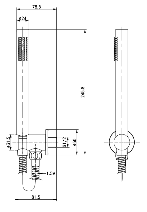 Set miscelatore incasso soffione 30 cm slim braccio 30 cm doccetta cromo Smart