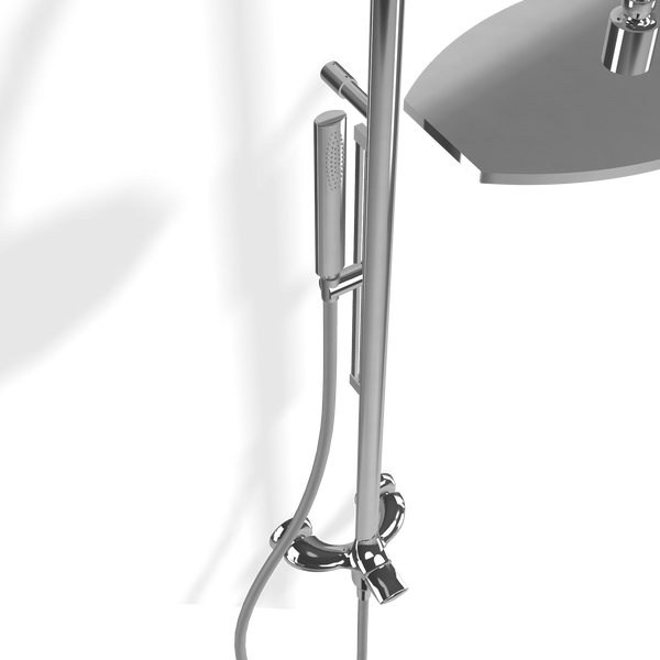 Treemme Hedò IT0960CCHEZZ colonna doccia con miscelatore doccetta e soffione 32x20 anticalcare in ottone cromo