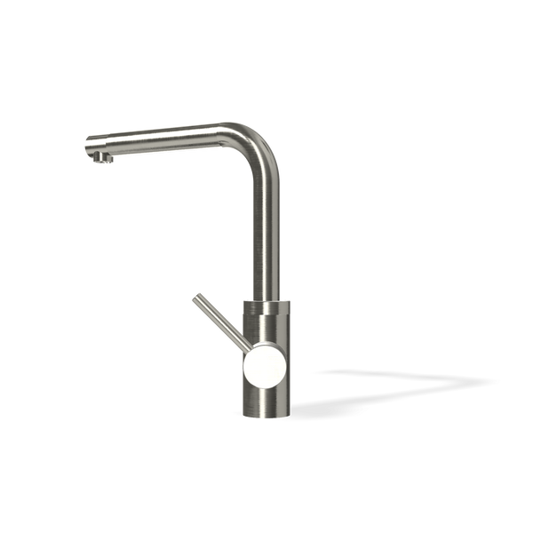 Treemme 40mm IT1334IS40ZZ miscelatore lavello cucina dritto in inox satinato
