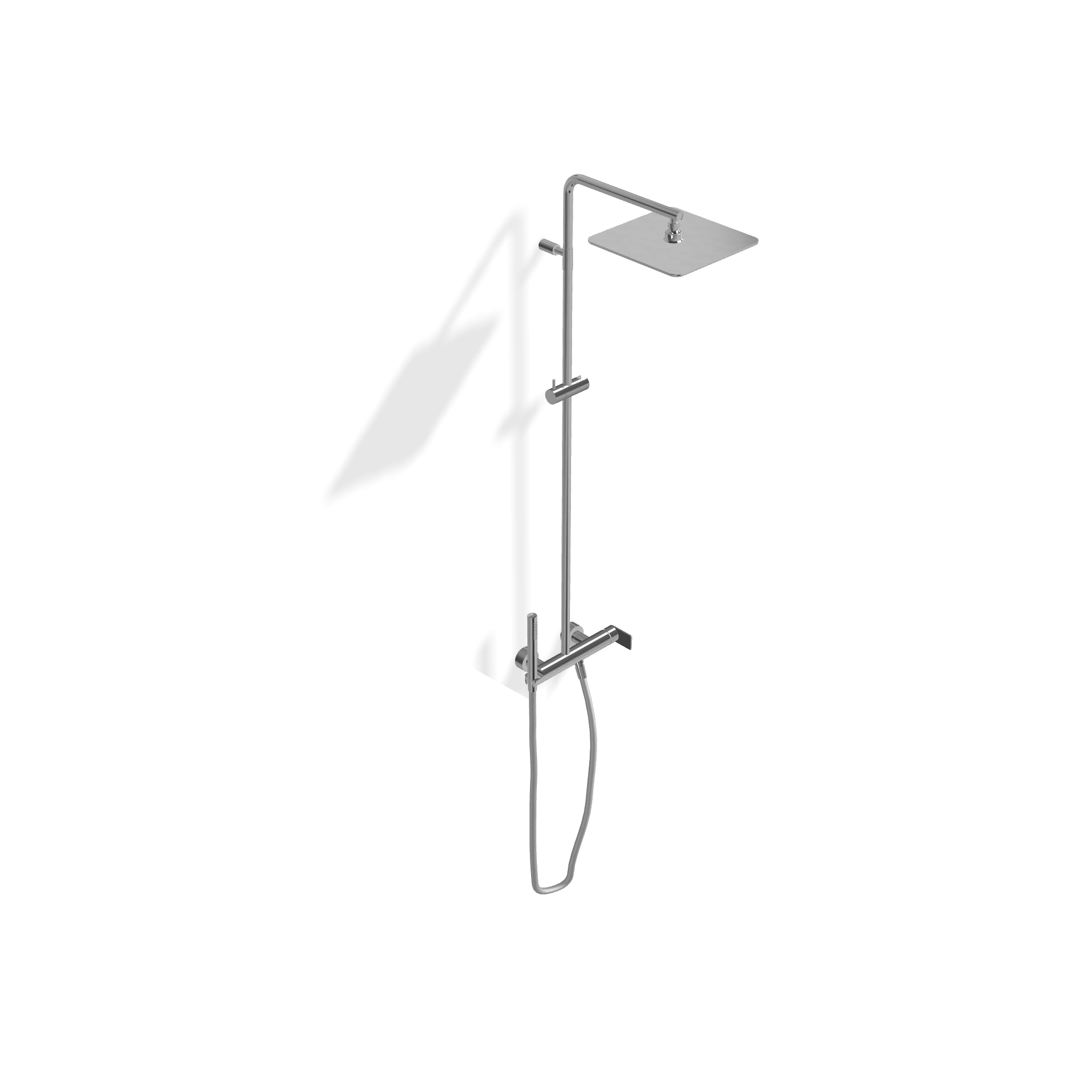 Treemme Ran IT2260CCRNZZ colonna doccia con gruppo con doccetta e soffione 25x25 anticalcare cromo