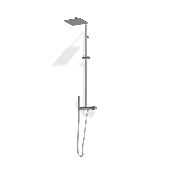 Treemme Ran IT2260CCRNZZ colonna doccia con gruppo con doccetta e soffione 25x25 anticalcare cromo