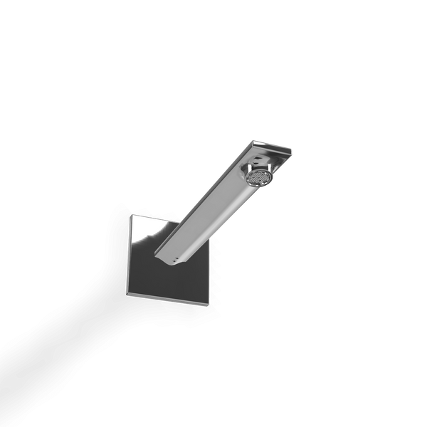 Treemme Q30 Bocca lavabo a muro 185 mm in ottone cromo