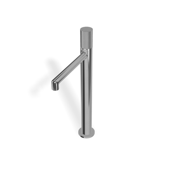 Treemme T30 IT5B18CCZ4ZZ miscelatore lavabo alto monocomando 246mm con maniglia zigrinata in ottone cromo