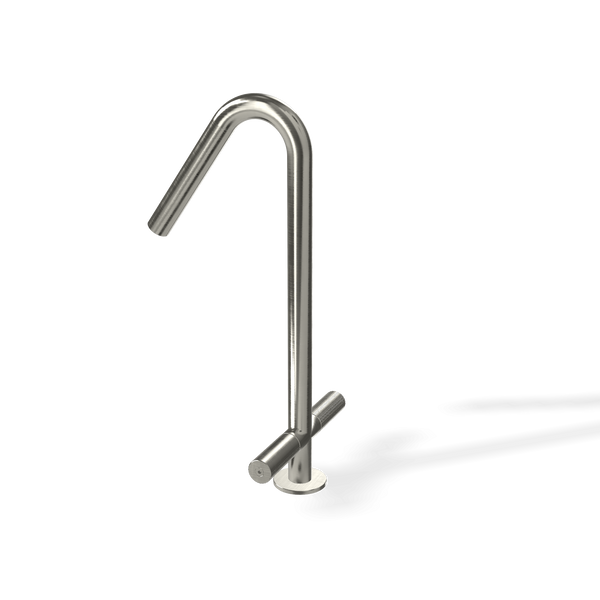 Treeemme 22mm IT6031IS2GZZ miscelatore lavello monoforo in acciaio inox satinato