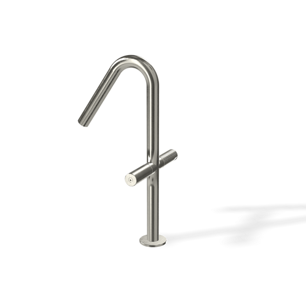 Treemme 22mm miscelatore lavabo alto monoforo inox satinato IT6053IS2GZZ