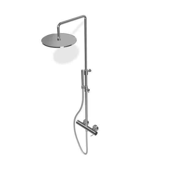 Treemme Up+ colonna doccia con gruppo doccetta e soffione 30 cm tondo anticalcare cromo
