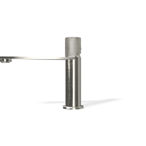 Treemme 3.6 IT9A11ISTZCL miscelatore lavabo con manopola zigrinata inox satinato