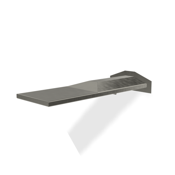 Treemme soffione doccia 74x17 rettangolare a parete con cascata e pioggia inox satinato