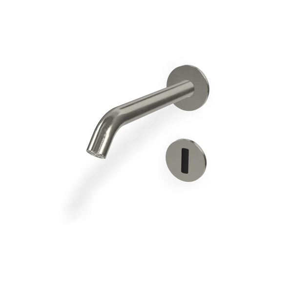 Treemme 40mm miscelatore lavabo elettronico a muro senza parte incasso inox satinato
