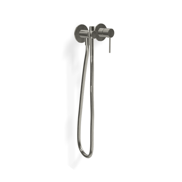 Treemme 40mm idroscopino wc e bidet con miscelatore senza parte incasso inox satinato
