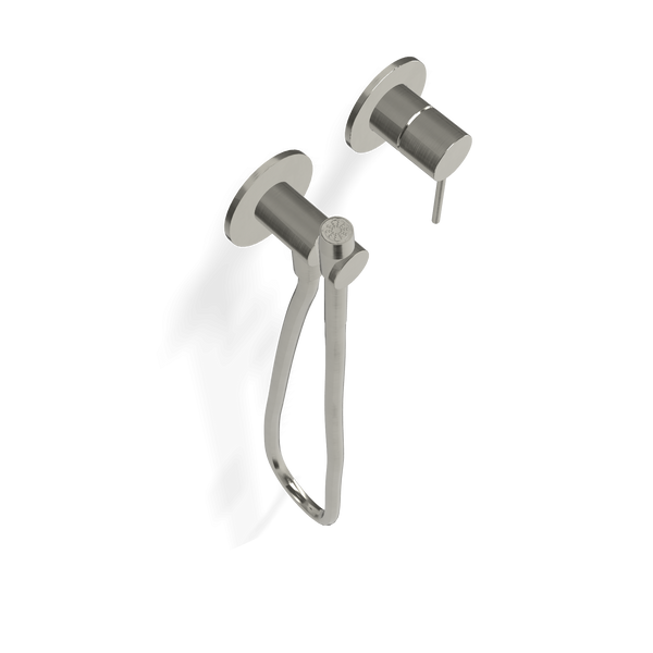 Treemme 40mm idroscopino wc e bidet con miscelatore senza parte incasso inox satinato