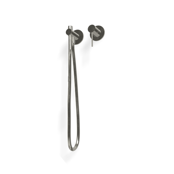 Treemme 40mm idroscopino wc e bidet con miscelatore senza parte incasso inox satinato