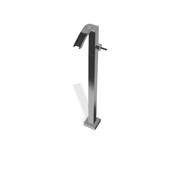 Treemme Arche miscelatore lavabo a pavimento a cascata senza parte incasso cromo