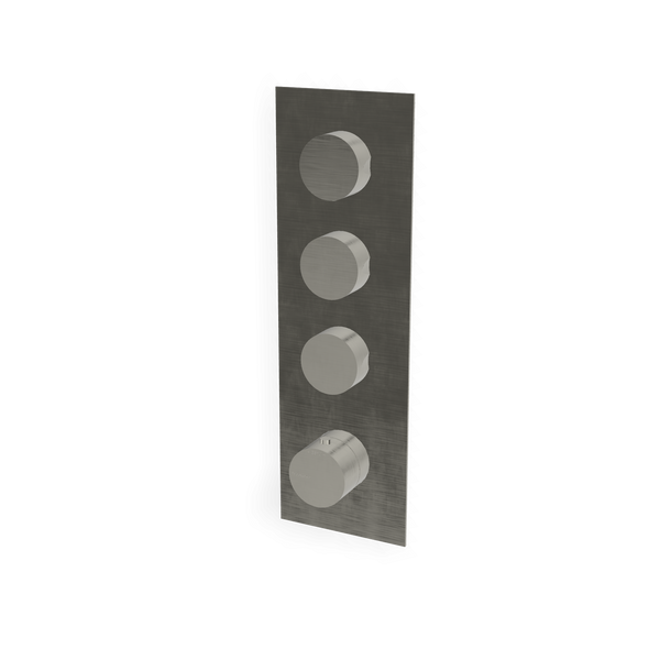 Treemme 3.6 RWIT2594IS03 miscelatore doccia termostatico a muro 3 uscite senza parte incasso inox satinato