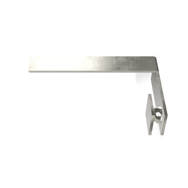 Treemme 5mm miscelatore lavabo a muro monocomando 23 cm senza parte incasso inox satinato