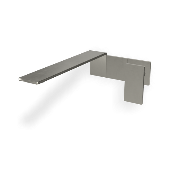 Treemme 5mm miscelatore lavabo 230 a muro senza parte incasso inox satinato