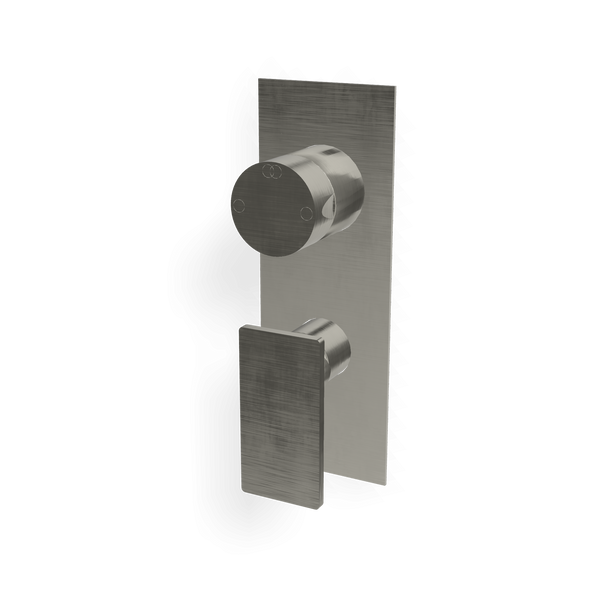 Treemme 5mm rwit28a2is01 miscelatore doccia monocomando a muro con deviatore 2 uscite senza parte incasso inox satinato