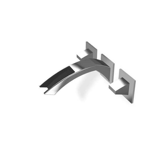 Treemme Arche gruppo lavabo a muro 193mm senza parte incasso in ottone cromo