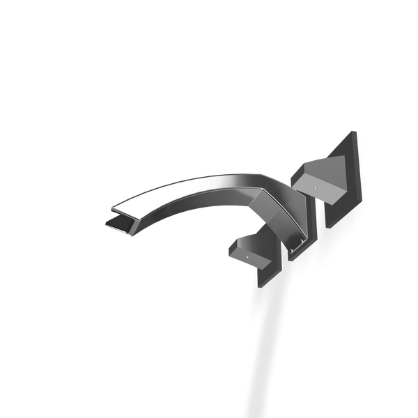 Treemme Arche gruppo lavabo a muro 193mm senza parte incasso in ottone cromo